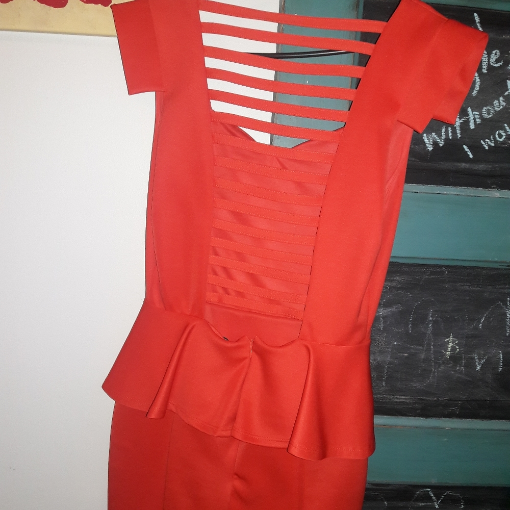 Open back business style dress